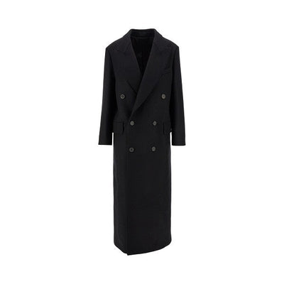 hadi wool and cashmere long coat