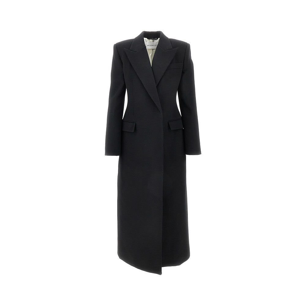 GIVENCHY 40 wool coat with padded shoulders