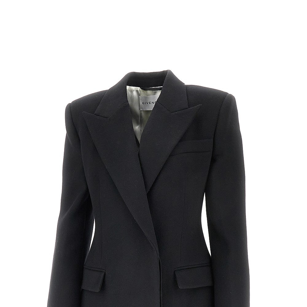 GIVENCHY 40 wool coat with padded shoulders