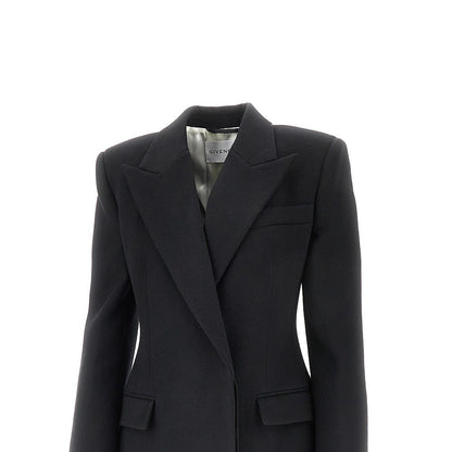 GIVENCHY 40 wool coat with padded shoulders