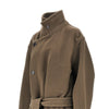 wool belted long coat