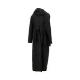 P.A.R.O.S.H. L long coat with detachable hooded scarf