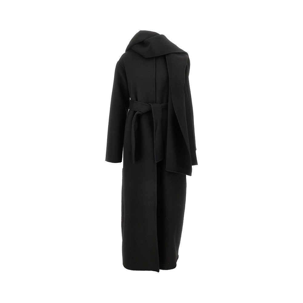 P.A.R.O.S.H. L long coat with detachable hooded scarf
