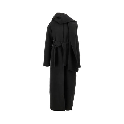 P.A.R.O.S.H. L long coat with detachable hooded scarf
