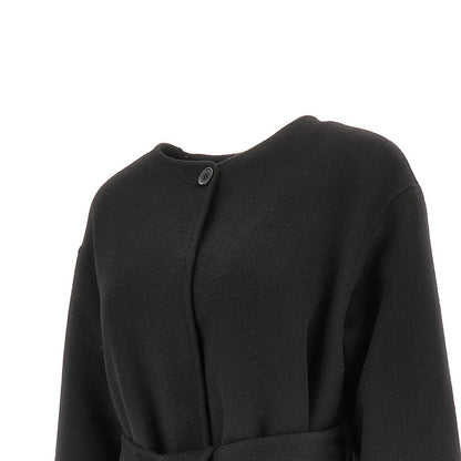 P.A.R.O.S.H. L long coat with detachable hooded scarf