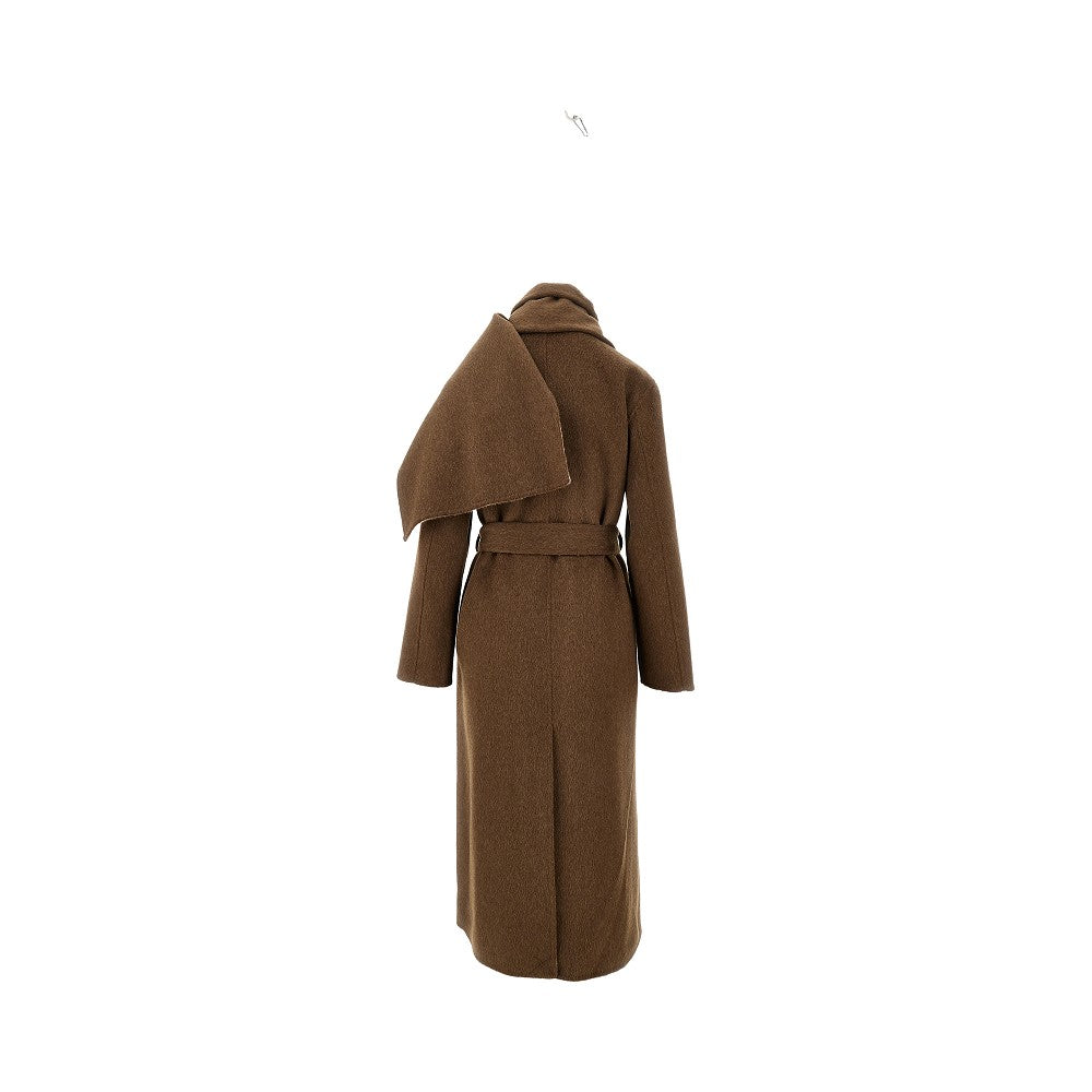 P.A.R.O.S.H. L reversible long wool coat with scarf