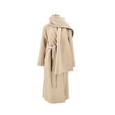P.A.R.O.S.H. L reversible long wool coat with scarf