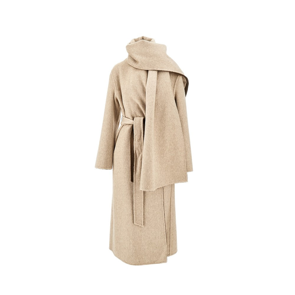 P.A.R.O.S.H. L reversible long wool coat with scarf