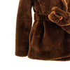 fur belted robe jacket