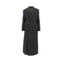 DOLCE&GABBANA 42 mouliné wool and silk blend long coat