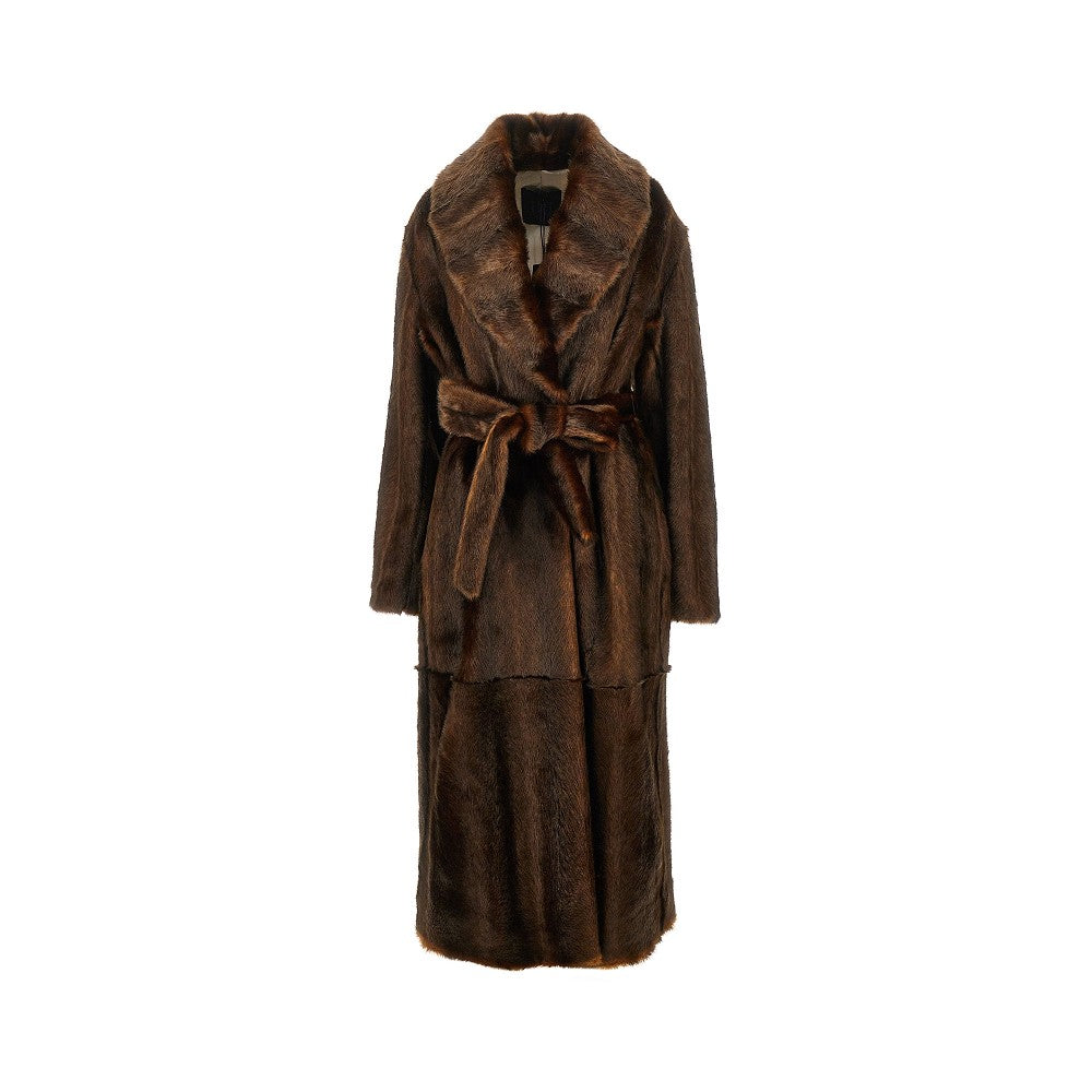 beth faux fur coat