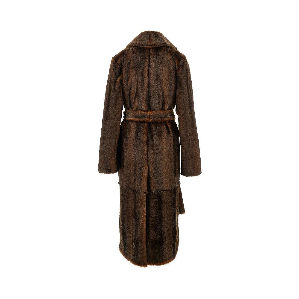 beth faux fur coat