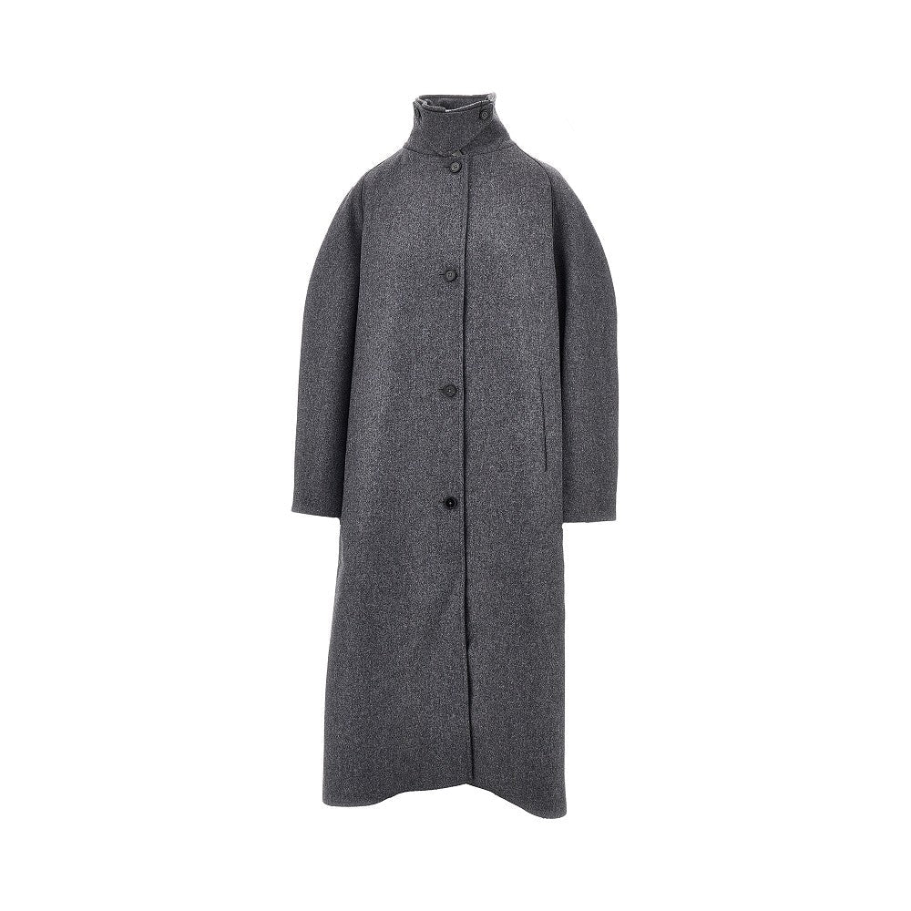 double wool oversized coat