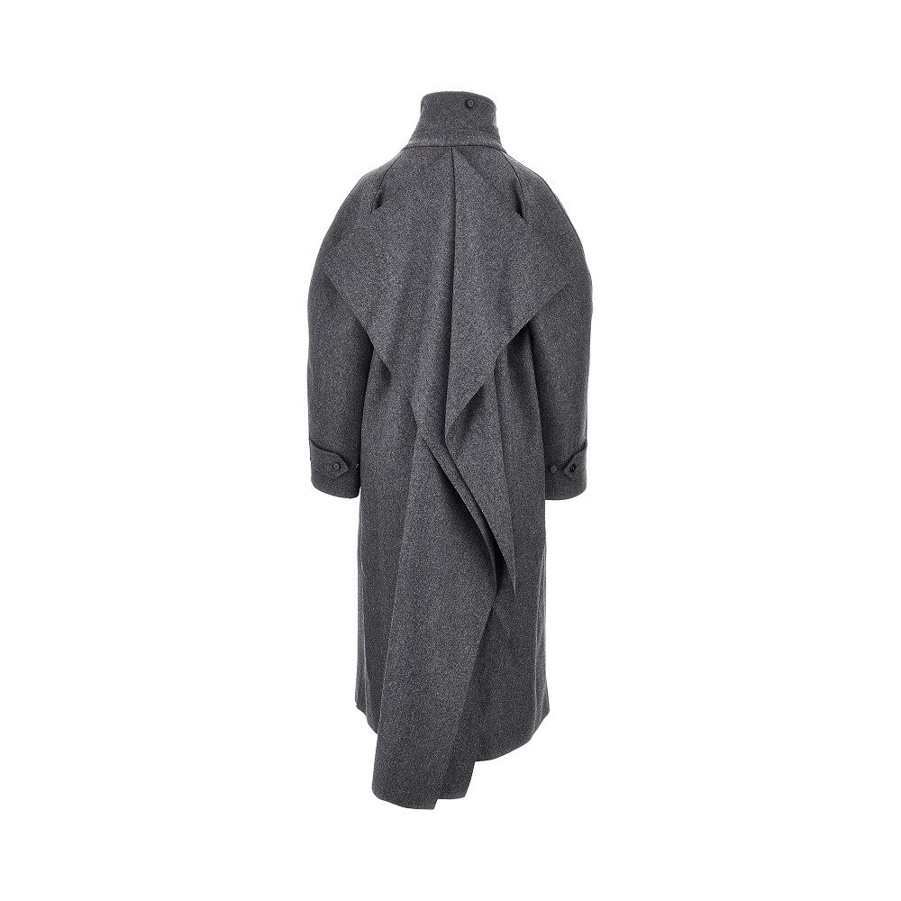 double wool oversized coat