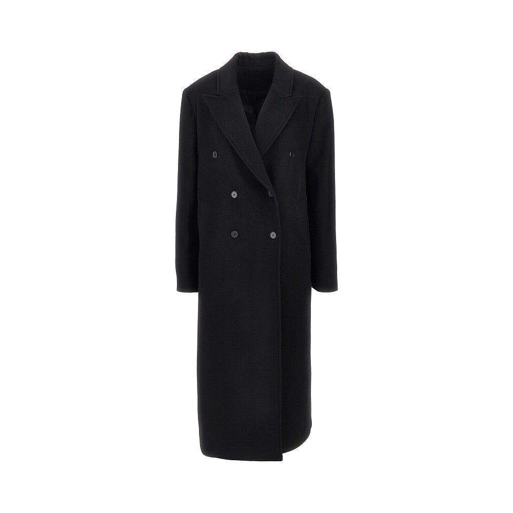 LOULOU DE SAISON 38 rosco double-breasted long coat