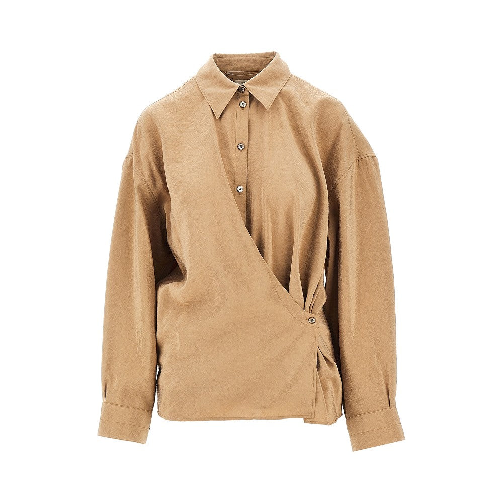 LEMAIRE 36 cotton and silk twisted shirt