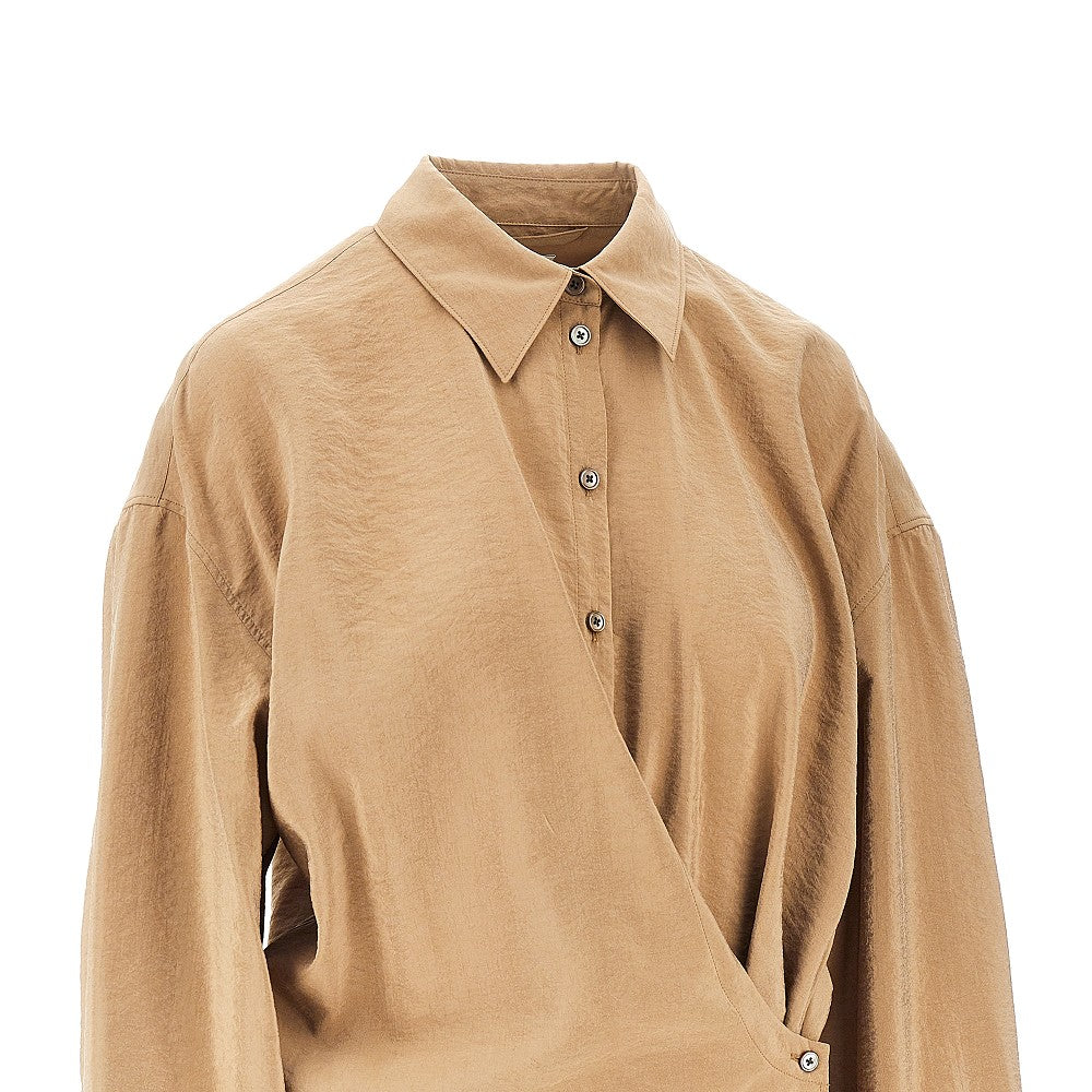 LEMAIRE 36 cotton and silk twisted shirt