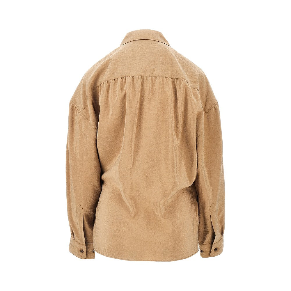cotton and silk twisted shirt