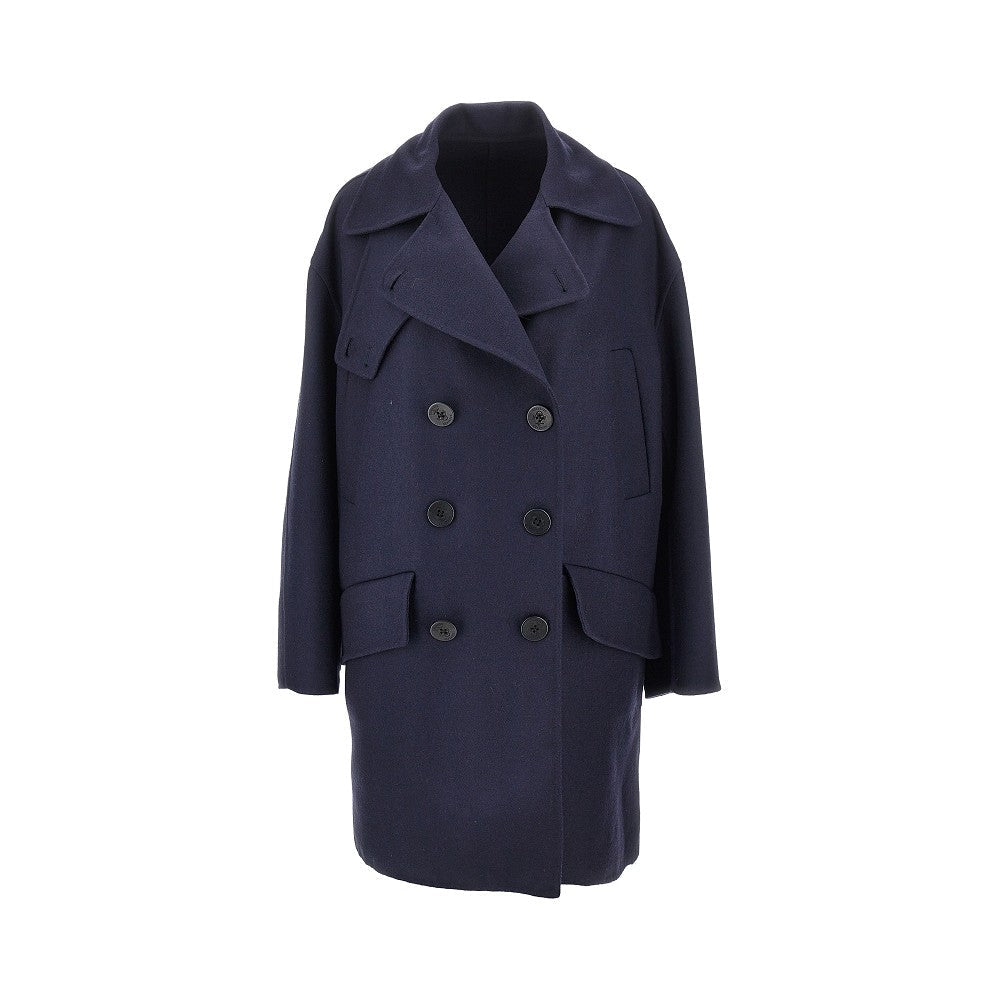 silence double-breasted coat