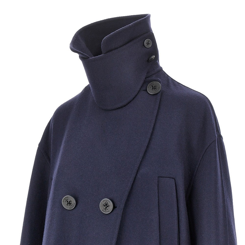 silence double-breasted coat