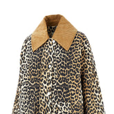 GANNI XXSXS leopard print canvas relaxed fit jacket