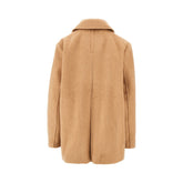 GANNI XXSXS wool-blend oversized double-breasted peacoat