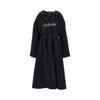 wool-blend oversized coat