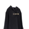 wool-blend oversized coat