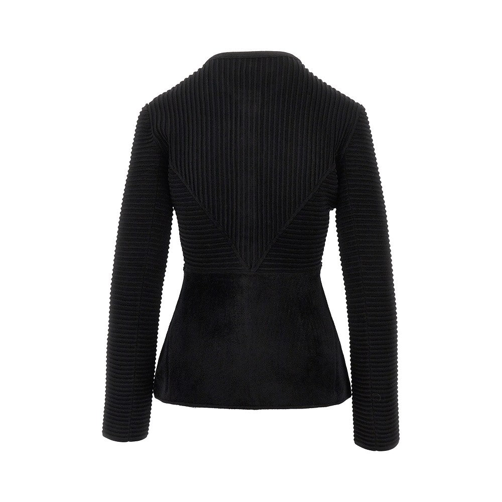 EMPORIO ARMANI 44 ottoman chenille jacket