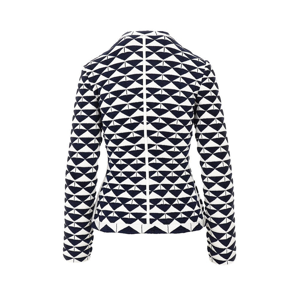 EMPORIO ARMANI 40 jacquard viscose-blend jacket