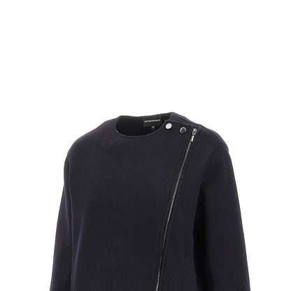 EMPORIO ARMANI 46 knitted jacket with zip closure