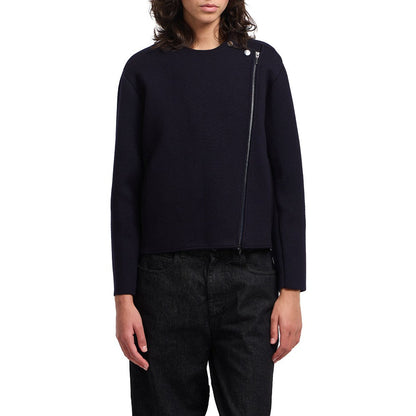 EMPORIO ARMANI 46 knitted jacket with zip closure
