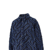 EMPORIO ARMANI 42 jacquard denim overshirt