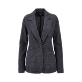 EMPORIO ARMANI 38 icon prince of wales single-breasted jacket