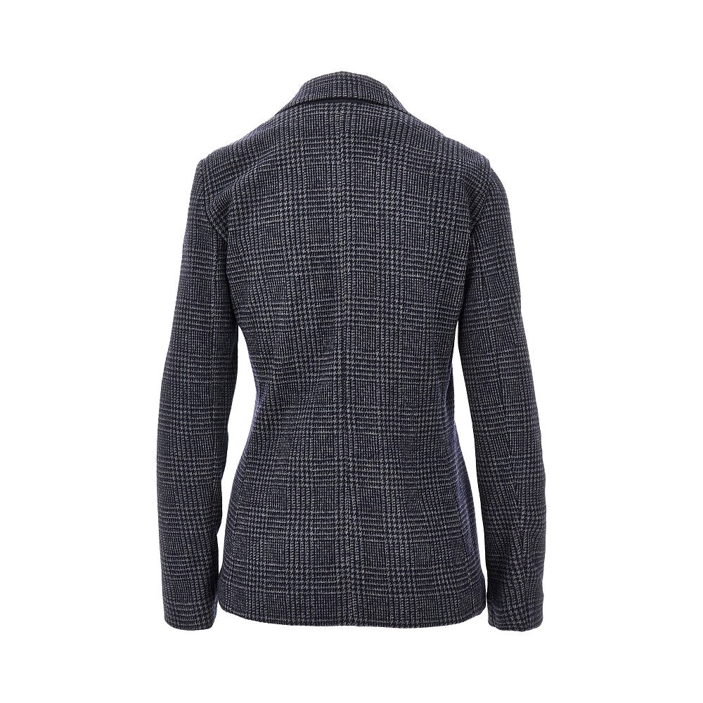 EMPORIO ARMANI 38 icon prince of wales single-breasted jacket