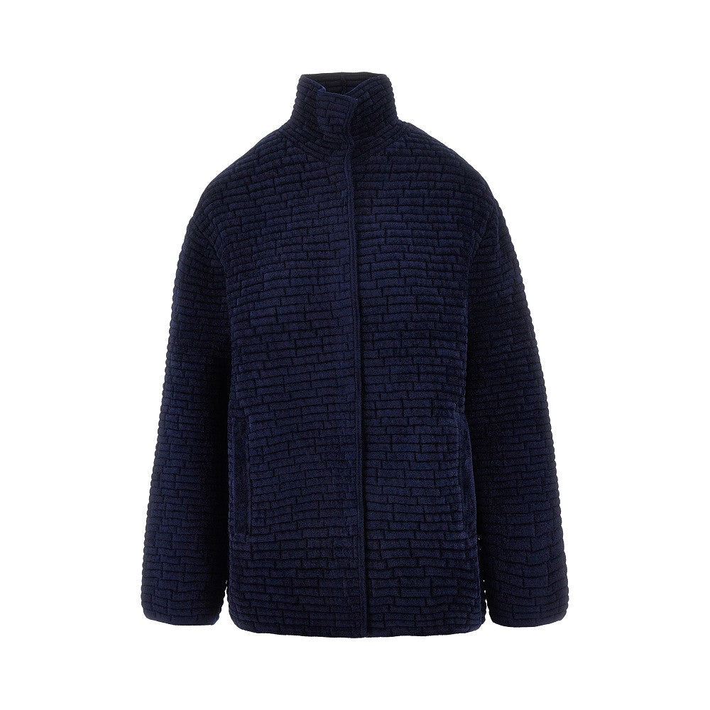 EMPORIO ARMANI 40 embossed jacquard chenille jacket