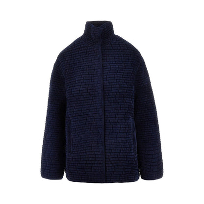 EMPORIO ARMANI 40 embossed jacquard chenille jacket