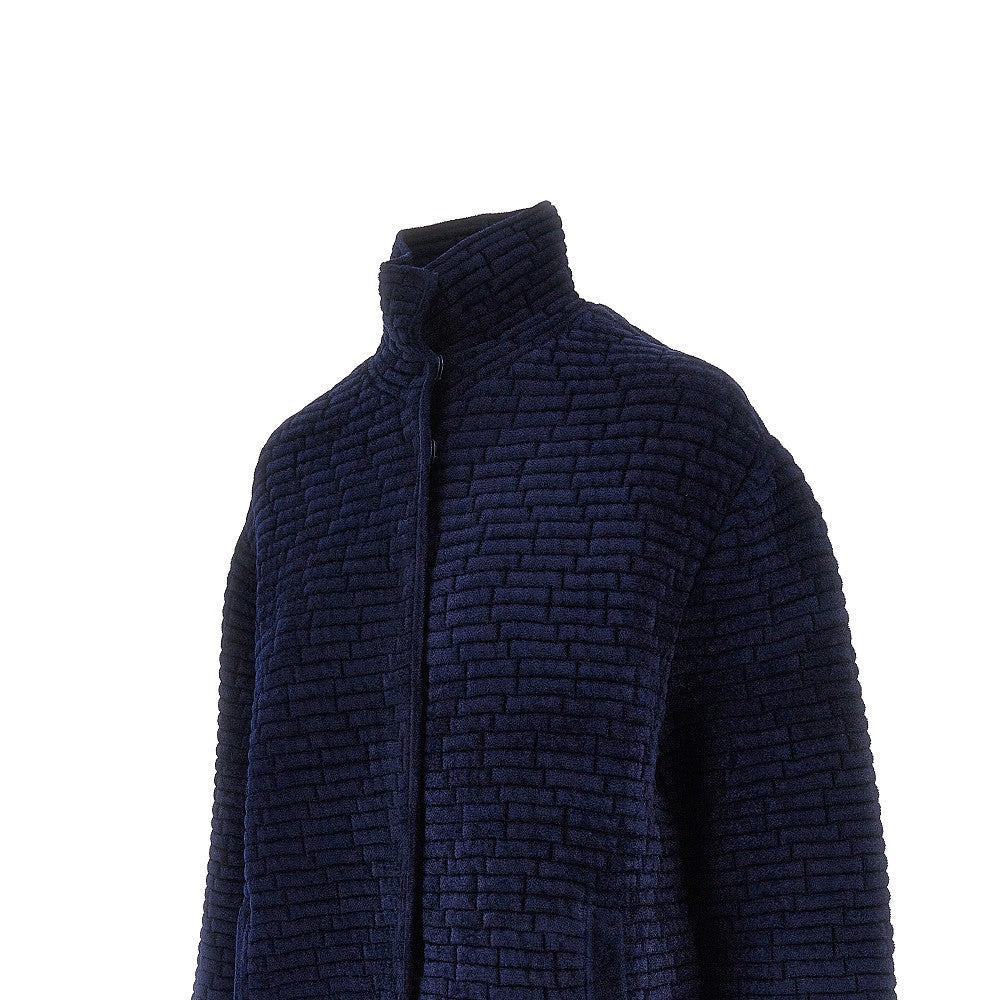 EMPORIO ARMANI 40 embossed jacquard chenille jacket