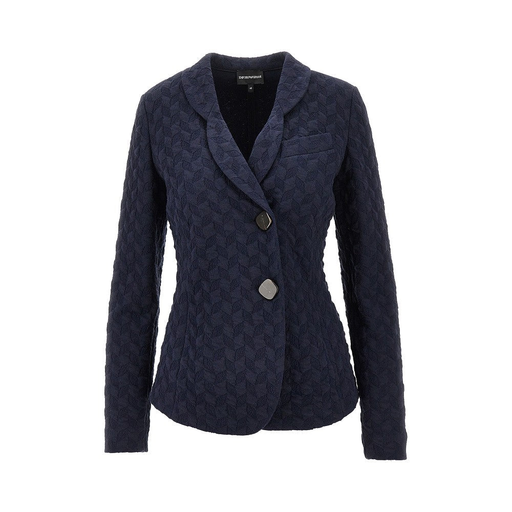 EMPORIO ARMANI 46 jacquard jersey jacket