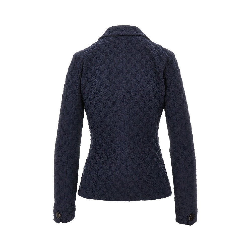 EMPORIO ARMANI 46 jacquard jersey jacket