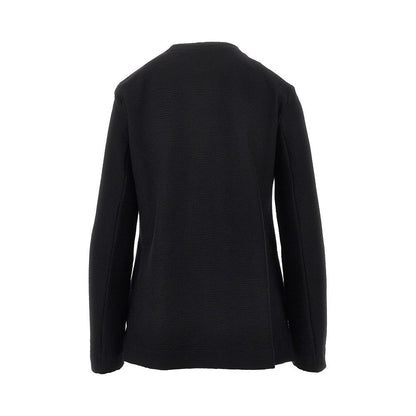 EMPORIO ARMANI 40 embossed cotton-blend jacket