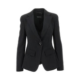 EMPORIO ARMANI 46 crepe cady single-breasted jacket