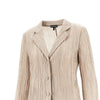 textured taffetà single-breasted jacket