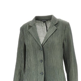 EMPORIO ARMANI 40 textured taffetà single-breasted jacket