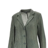 textured taffetà single-breasted jacket