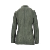 EMPORIO ARMANI 40 textured taffetà single-breasted jacket
