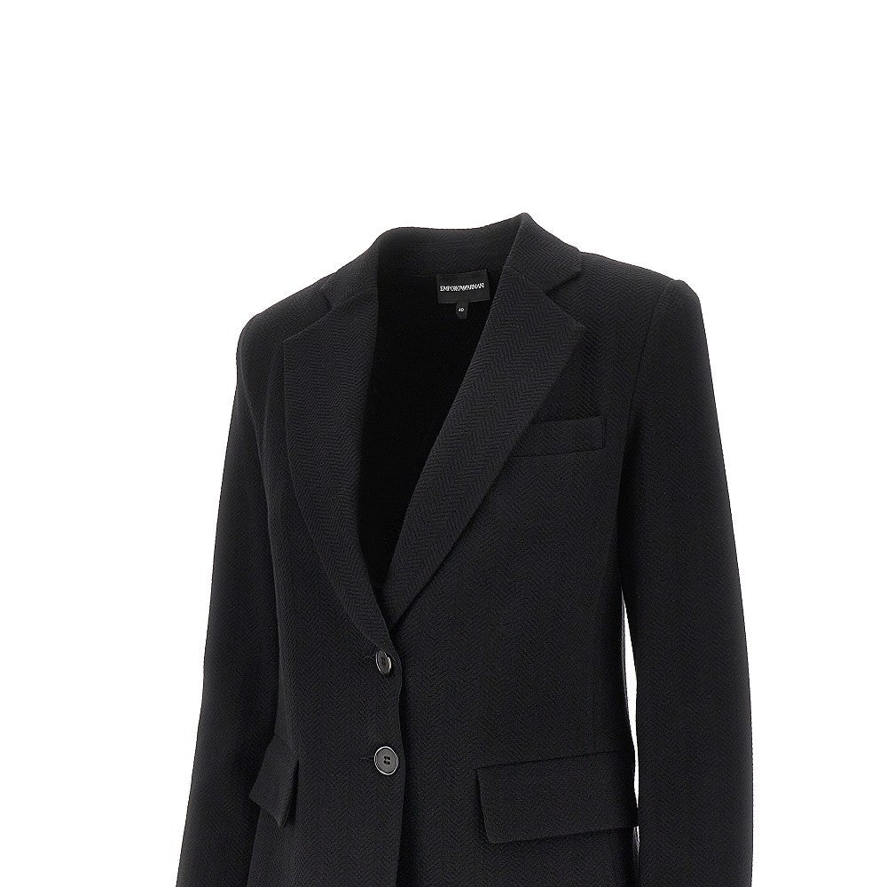 chevron jersey jacket