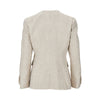 icon laminated viscose double-breasted jacket