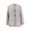 linen-blend gauze jacket