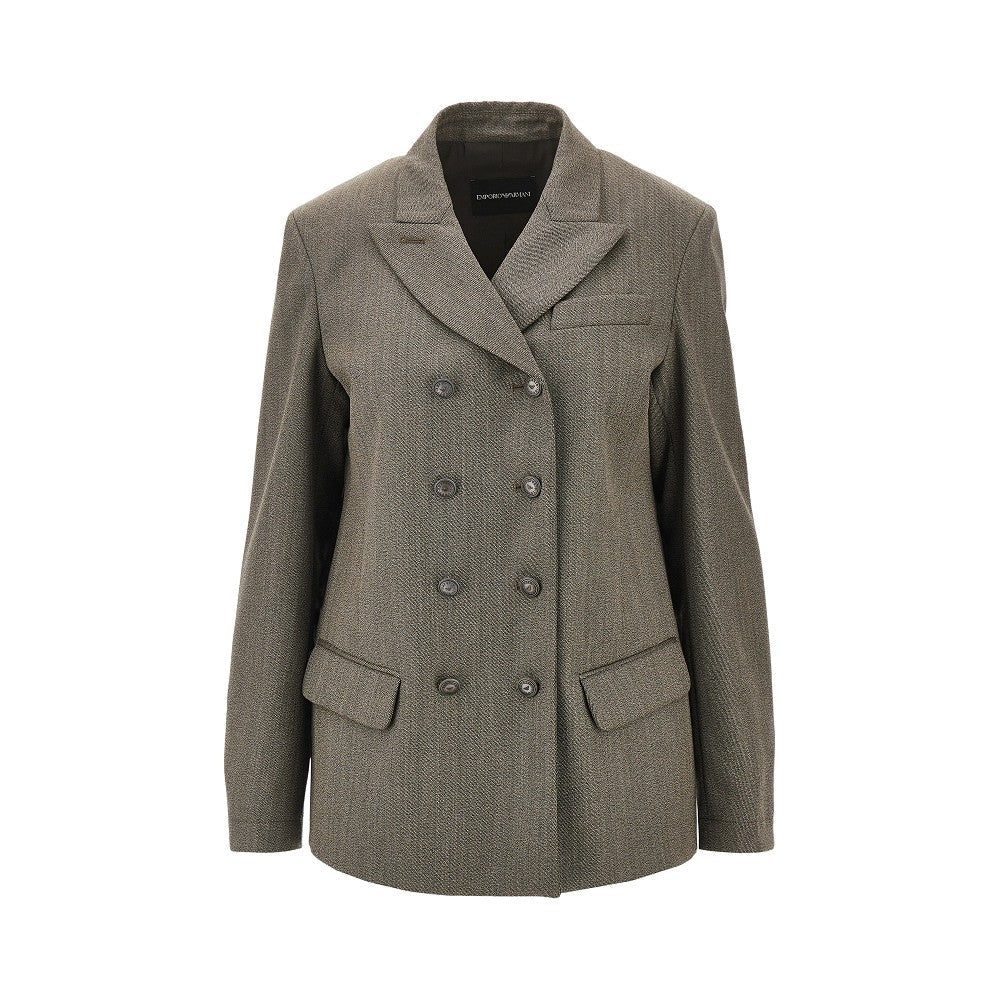 virgin wool double-breasted jacket
